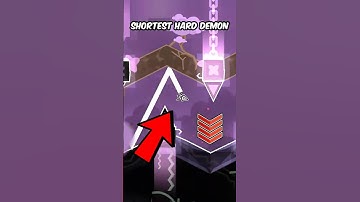 This Is The Shortest Hard Demon In Geometry Dash History #geometrydash #gd