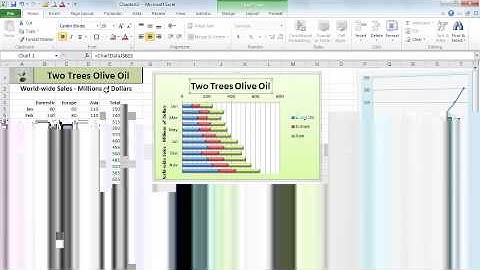 Creating chart titles from cell content (Excel training video)
