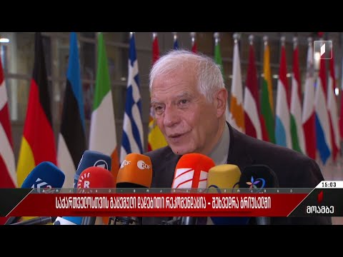 საქართველოსთვის გაცემული დადებითი რეკომენდაცია - შეხვედრა ბრიუსელში