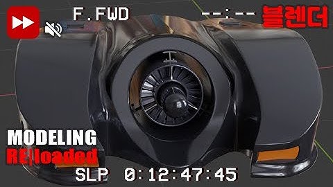 Blender 3D Timelapse 1989 Batmobile phase 2: front part 02 and Details..