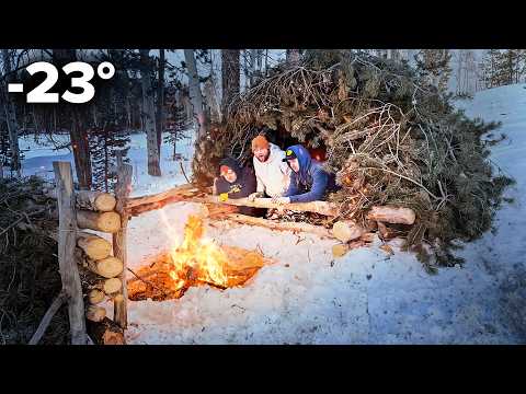 We Tried OUTDOOR BOYS Shelter | -23° Extreme Weather