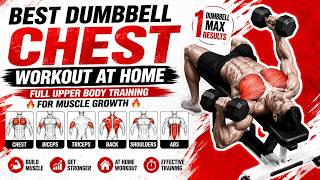 🔥 Best Dumbbell Chest Workout at Home | Full Upper Body Training for Muscle Growth 🔥