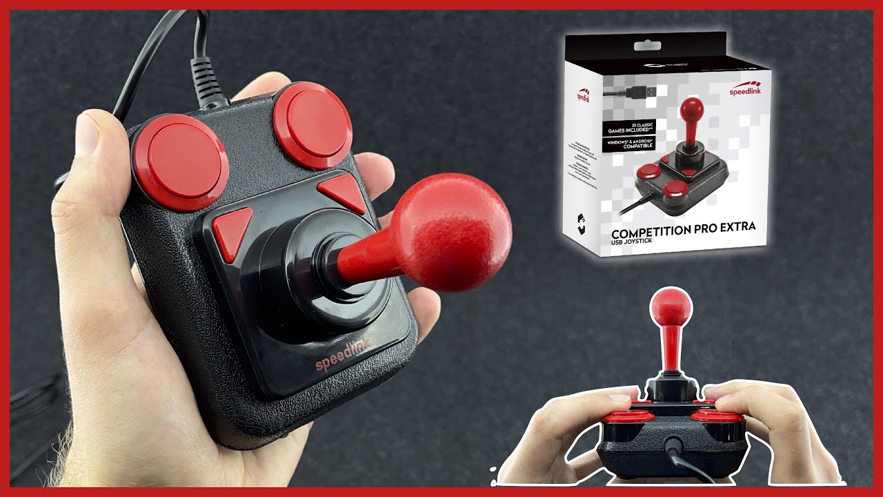 Speedlink Competition Pro Joystick 🕹 - Detail View and Material Check 👀🎧  - YouTube