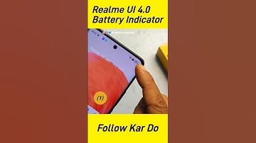 How to change battery 🔋 indicator for round ⭕ shape #realmeui4 #shorts #relametips #Techreels