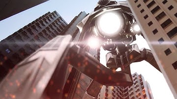 Alien Tripods Invasion over Hong Kong