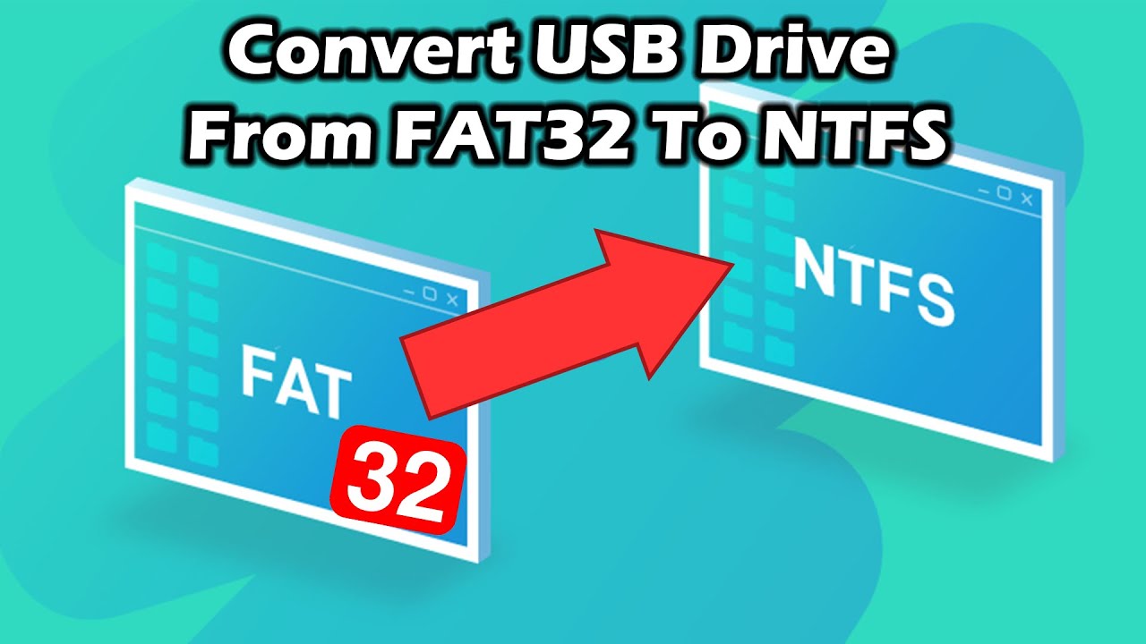  Update  USB 드라이브를 FAT32에서 NTFS로 변환하는 방법
