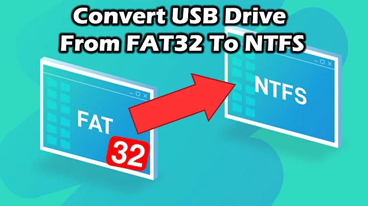 How To Convert a USB Drive From FAT32 to NTFS