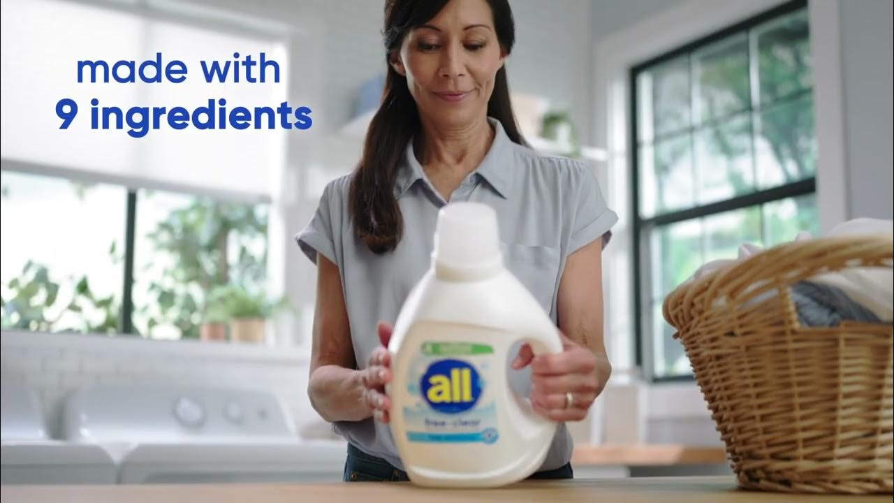 Ingredients In All Free And Clear all® free clear | Just 9 Ingredients and Free of Dyes & Perfumes | :15