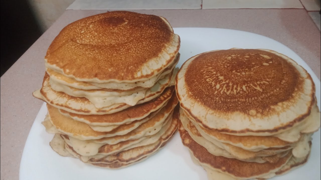 Vlog:How to make American pancakes// Make pancakes using self raising ...