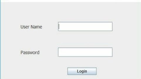 Login Form Program In Java Gui