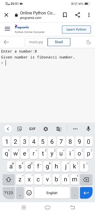 PYTHON PROGRAM FOR HOW TO CHECK IF A GIVEN NUMBER IS FIBONACCI NUMBER?# ...
