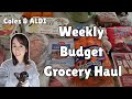 Weekly grocery haul / Budget shopping at Aldi and Coles / Family of 4 in Australia