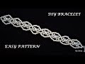 How to make lace beaded bracelet. Easy pattern