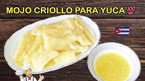 Receta Cubana Mojo Criollo para Yuca (Mojo cubano)
