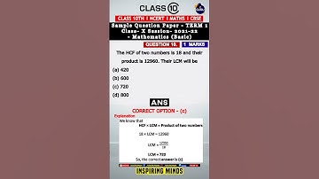 class 10 mcq maths l class 10 maths mcq questions for board exams l class 10  #youtubeshorts #shorts