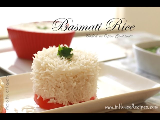Cook Rice In Open Pan Or Vessel Boiled Rice Recipe Video Inhouserecipes