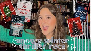thriller book recommendations 2022 | snowy winter thrillers to read for the holidays