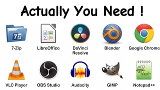 Every FREE SOFTWARES You Actually Need Explained (in 6 minutes)