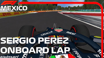 Sergio Peréz Onboard lap @ México 2019 (F1 2021 by Andy1224) rFactor
