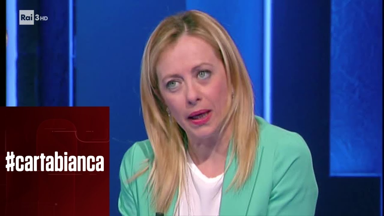 Europee 2019 - Giorgia Meloni - #Cartabianca 21/05/2019