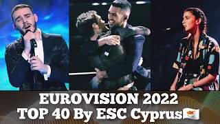 Eurovision 2022 | My Final TOP 40 before Rehearsals