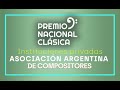 Premio Nacional Clásica ASOCIAION ARGENTINA DE COMPOSITORES