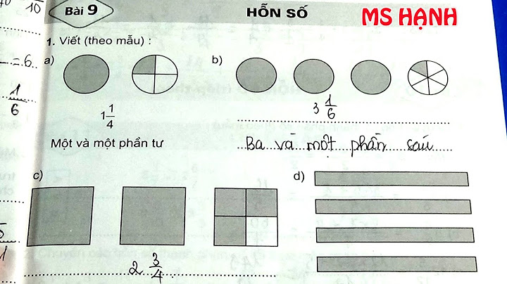 Giải bài tập toán lớp 5 trang 11 hỗn số năm 2024