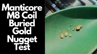 Minelab Manticore M8 Coil Gold Nugget Test Highly Mineralized Ground