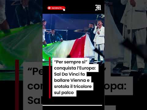 Video Eurovision 2026, Sal Da Vinci conquista Vienna e srotola il tricolore sul palco