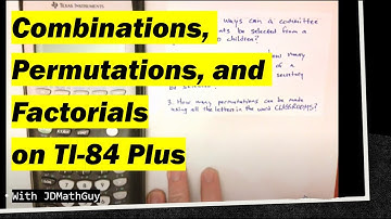 Combinations, permutations, and factorials with TI-84 Plus