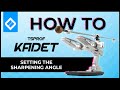 HOW TO: TSPROF KADET SETTING THE SHARPENING ANGLE