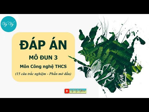 Đáp án mô đun 3 môn Công nghệ - Phần mở đầu I VyVy Official Đáp án mô đun 3 môn Công nghệ - Phần mở đầu I VyVy Official