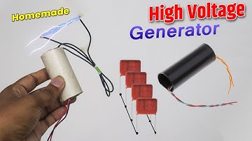 High Voltage ⚡️Generator | How To Make A High Voltage Generator At Home