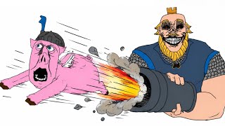 CHAOS Royal Giant Shoots ROYAL HOGS! (Infinite Damage 🤯)