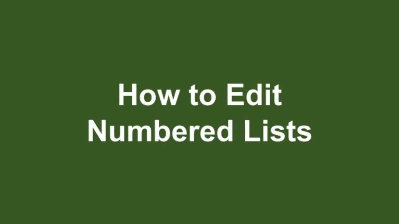 Microsoft Word 2016 Tutorial 6 How to Insert and Edit Lists