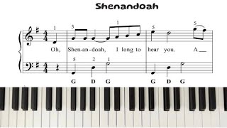 Shenandoah - Easy Piano - Yamaha DGX 670