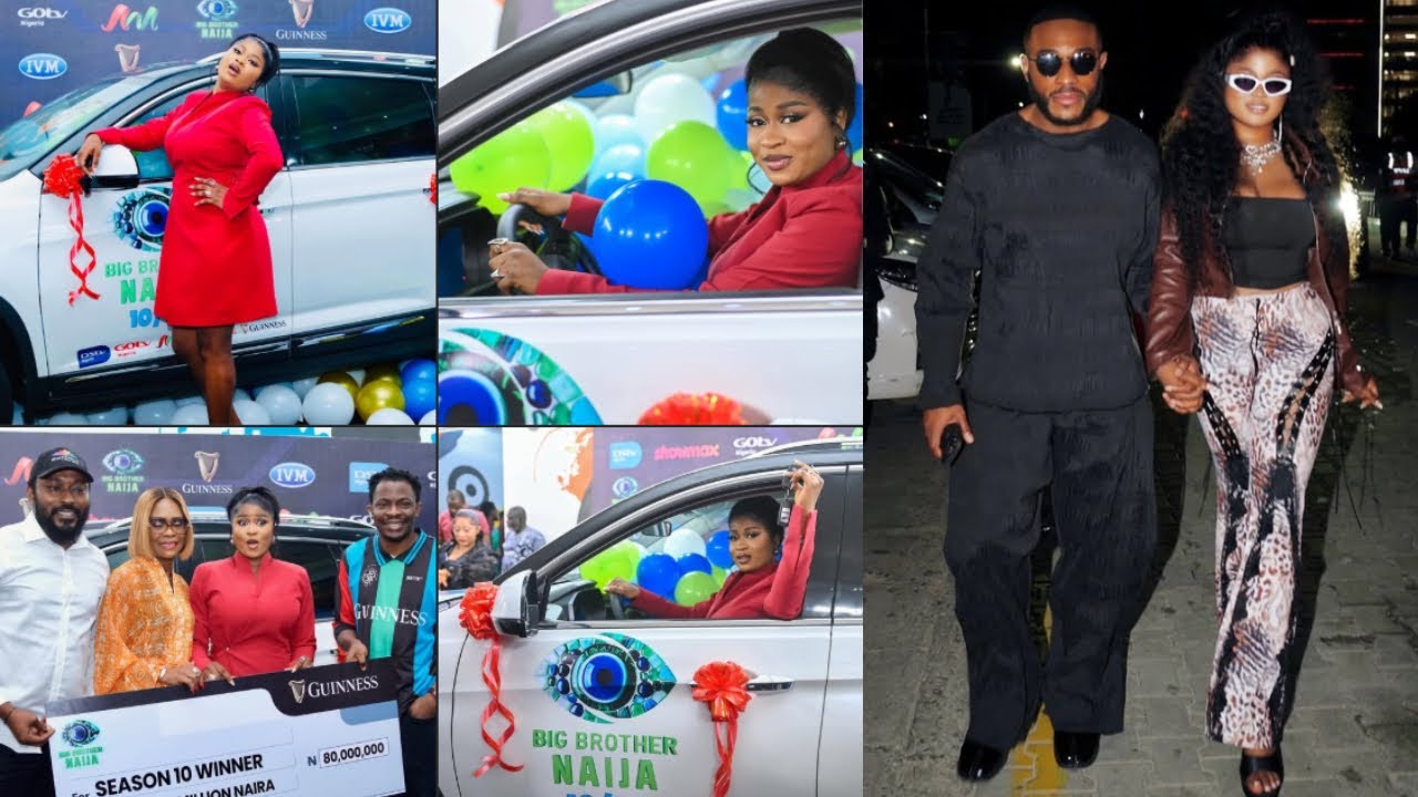 Aww... Kola teaches BBNAIJA Winner, Imisi how to drive her Newly-won SUV car — Fans wish them well