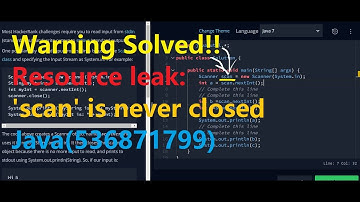 Java Stdin Stdout II  HackerRank | Warning Solved! Resource leak: 