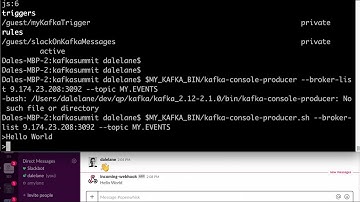Demo of OpenWhisk with Kafka