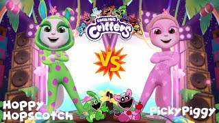 MY TALKING ANGELA 2 II 💚🐰HOPPY HOPSCOTCH 🆚 PICKY PIGGY 🐷💖SMILING CRITTERS COSPLAY😍🥰😘😄 #cosplay