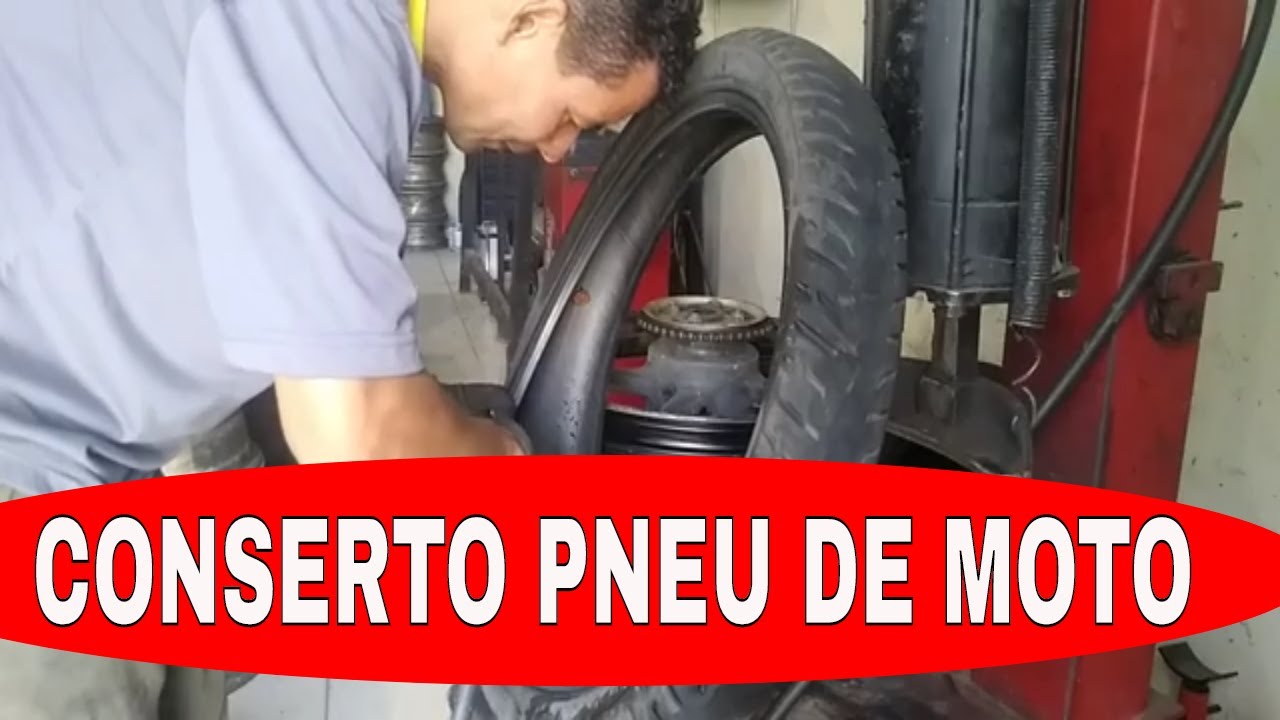 Conserto pneu de moto