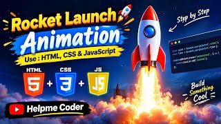 Full Rocket Launch Animation 🚀🔥 Using HTML, CSS & JavaScript | Web Development Mini Project News