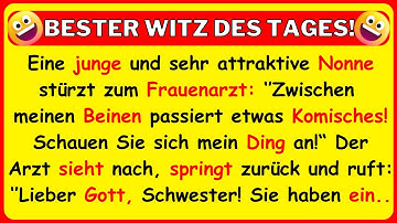 🤣BESTER WITZ DES TAGES! Eine junge und sehr attraktive Nonne stürzt zum Frauenarzt