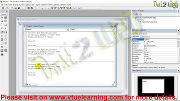 Use If Conditional Statement in Visual Basic 6 | VB 6 | elearning | VB Program