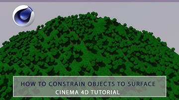 How to spread objects over a surface - Constrain objects to a surface in Cinema 4D
