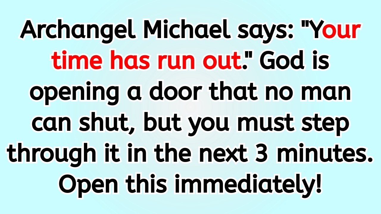 🔴 Archangel Michael says: 