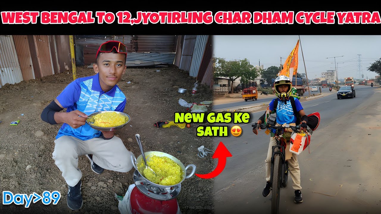 New Gas Kharid Ke Khana Banaya Nepali Biryani 🤭 | Cycle Yatra | Day-89