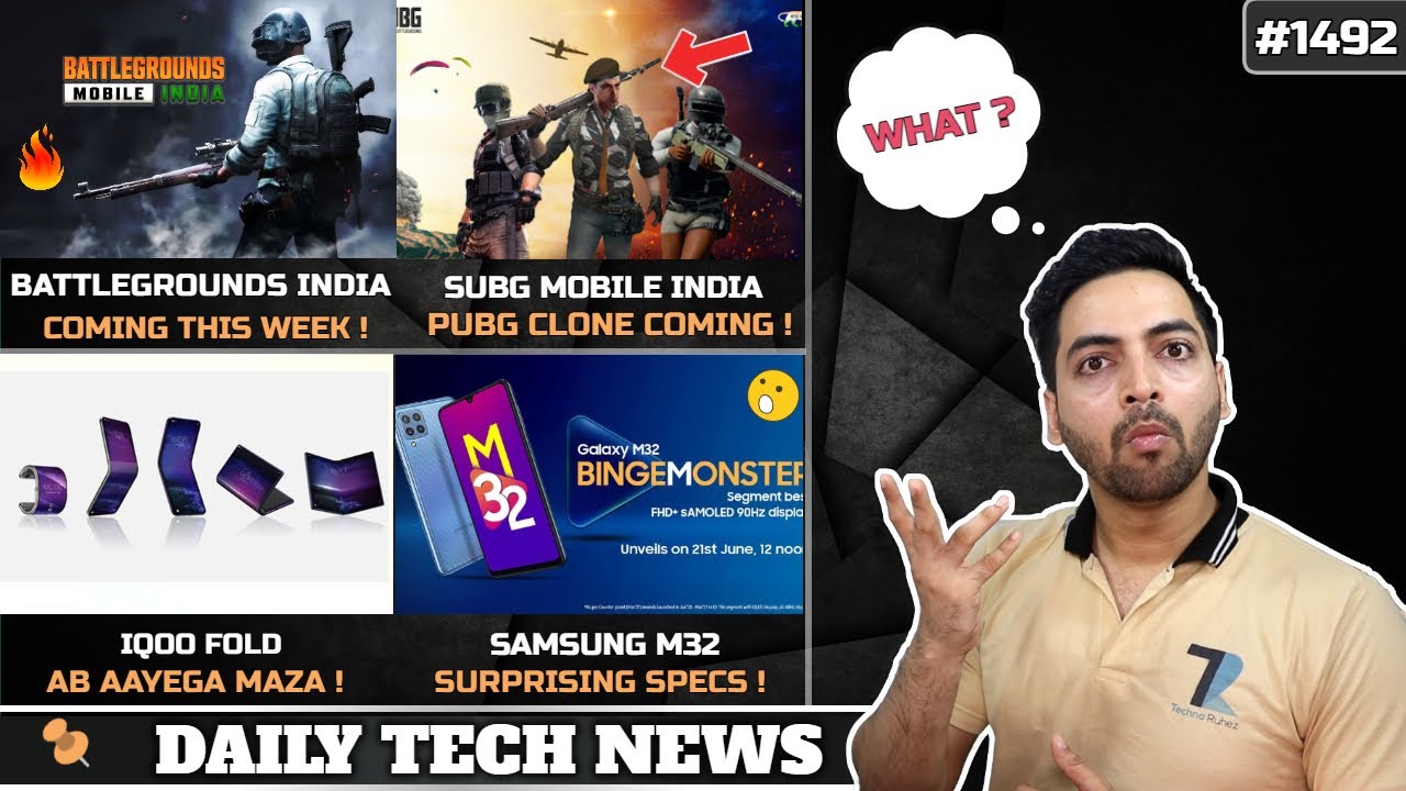 SUBG Mobile India🤣,Battlegrounds This Week😍,realme Dizo Specs,Windows 11,iQOO Fold,M32 Launch Date