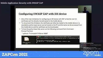 ZAPCon 2021: Mobile Application Security Testing with ZAP