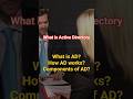 What is Active Directory | What is AD? | How AD works? Components of AD?